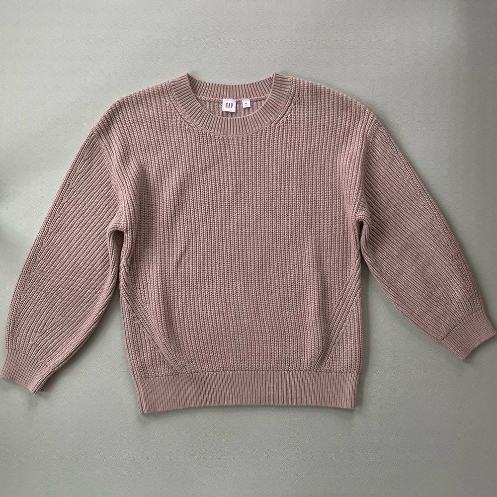 GAP Women's Taupe Cotton Blend Sweater Sz M
